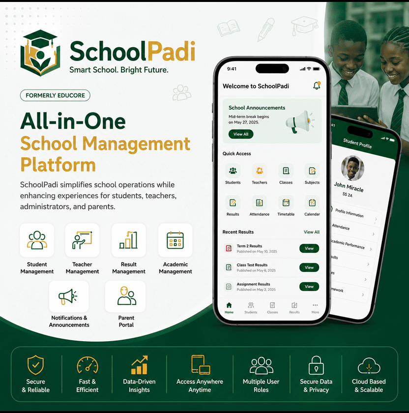 SchoolPadi – Modern School Management